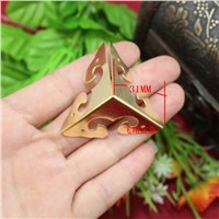 31MM Yellow bag angle iron decorative wooden sides of the corner angle corners yellow flowers with intent  wrap angle Wholesale