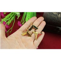 18MM Jewelry box sides Corner  Decorative corner  Angle iron purses  Yellow corner  With nails Wholesale