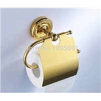 Gold Polished Toilet Paper Holders copper Paper Roll Rack golden toilet paper holder paper towel holder-MD-9032