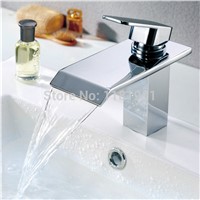Square High End Waterfall Basin Bathroom Faucet Mixer A1015