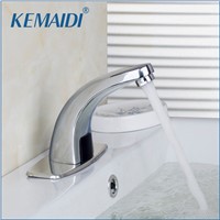 KEMAIDI Bathroom Basin Sink Tap Faucet Automatic Sensor Faucet Chrome Deck Mounted Hot And Cold Mixer