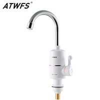 ATWFS Tankless Electric Newest Water Heater Kitchen Instant Hot Water Tap Heater Electric Water Faucet Instantaneous Heater3000w