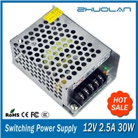 Ac to Dc 12V 30W 2.5A Led Switching Power Supply Made in China