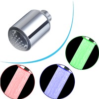 e_park D004/1 Hot Sales Brass LED Colors Changing Water Faucet Light Sprayer Nozzle Glow Shower Stream Tap Light