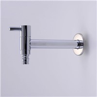 Bibcocks Lengthening Chrome Brass Washing Machine Faucet Wall Mounted Pool Sink Tap Also For Garden Use Outdoor Taps HJ-0202