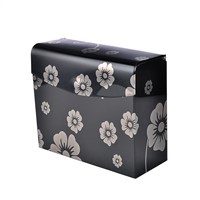 Black plum flower pattern Toilet paper box stainless steel paper holder Bathroom Accessories