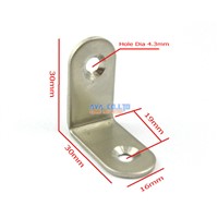 15 Pieces 30x30mm Right Angle Stainless Steel Corner Bracket