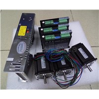 Wholesale 3 Axis CNC control system 3 pcs stepper motor nema 23(312OZ=2.2NM)and 3 pcs driver M542-DSP+A power supply S-360-10