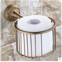 Antique Bronze Bathroom Brass Toilet Paper Holder roll holder paper towel holder Shower Storage