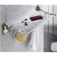 2014 fasion army 60cm bathroom towel set bathroom accessories towel rack gold plated