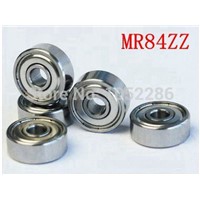 100pcs/lot  MR84ZZ  miniature model bearing MR84  MR84-2Z shielded  deep groove ball bearings 4x8x3 mm