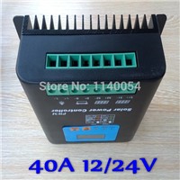 Solar Charge Controller 40A Solar Charger, 12V 24V Auto-work Battery Regulator 40A Solar Controller