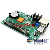 HD-E64(HD-E42) network / ethernet Port 1024*256 pixels support single&amp;amp;amp;Dual color Display module Asynchronous led Control Card