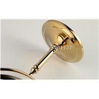 high quality sitting style gold finished total brass 1*3 times magnifying mirror double faced dreessing mirror