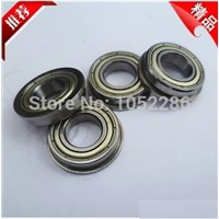 100pcs/lot  Flanged bearing  F626ZZ  miniature shielded flange deep groove ball bearings   F626-2Z 6*19*6 mm
