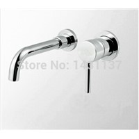 high quality brass single lever chrome bathroom in-wall sink faucet basin mixer bathroom sink faucet