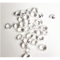100pcs/lot 10mm in 2 holes glass crystal octagon beads