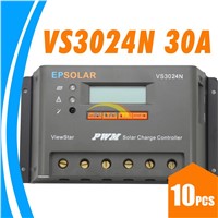 30A Solar Charge Controller VS3024N EPsolar Solar Panel 12V 24V battery charge controller 30A LCD charger controller EP solar