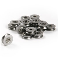 20pcs Metal Sealed Guide Wire Line Track Deep V Groove Pulley Rail Deep Groove Ball Bearing V623ZZ