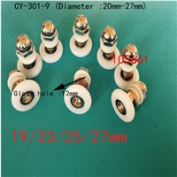 * 8 x Partiality Shower Door ROLLERS /Runners/Wheels/Pulleys diameter  20mm-27mm