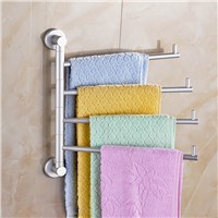 High quality solid Bathing Accessories Swivel Aluminium Wall Mounted Bathroom Towel Rail Rack Bath Room Towel  Holder Hanger