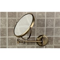 Bathroom Anti-bronze Wall Mounted 8 inch Brass 3X/1X Magnifying Mirror Folding Makeup Mirror Cosmetic Mirror Lady Gift