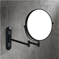 8&amp;amp;quot; ORB Double Side Bathroom Folding Mirror  Wall Mounted Extend with Dual Arm 1x3x Magnifying make up mirror