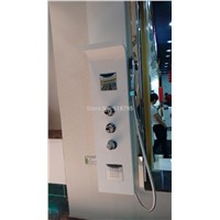 Matt Solid surface stone shower panel wall mounted Corain shower column Body massage Jets Sprinkler  RS0032