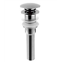 Large Cap Chrome Brass Bathroom Accessories / Bath Sink Lavatory Lav Vessel Faucet Pop Up Drain without Overflow (UP-T09)