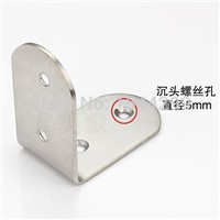 1 Pair Thickened 2.5mm Size 2.56*2.56*1.5 inch stainless steel satin finish angle Corner bracket L shape frame board support