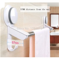 Removeable Suction Cup Towel Holder White ABS And Bathroom Towel Rack Stainless Steel Bathroom Accessories