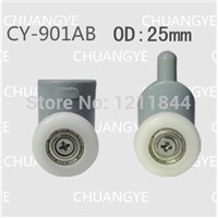 rollers for shower OD :25mm doors wheel pulley up roller+down roller