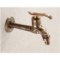 Anti-bronze Lengthening Bibcock Faucet Garden faucet Brass Wall mounted Bathroom Washing Machine faucet Outdoor bathroom mixer
