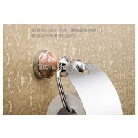 Bathroom Accessories Products Luxury Solid Brass &amp;marble Toilet Paper Holder,Roll Holder,Tissue Holder,Chrome Finished