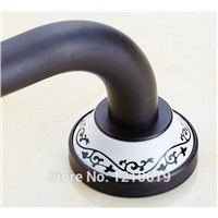 Newly Solid Brass Euro Style Tub Safety Grab Bar Oil Rubbed Bronze Ceramics Base Bathtub Handrail Wall Mounted