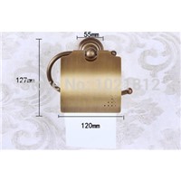 Copper Washroom Bathroom Copper Toilet Paper Holder Toilet Paper Hanger Paper Storage Wall Mounted With Cover