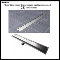 1200mm &amp;amp;quot;Gap&amp;amp;quot;  Style Stainless Steel 304 Linear Shower Drain, Horizontal Drain, Shower Floor Waste, Shower Channel
