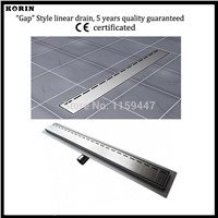 800mm &quot;Gap&quot; Style Stainless Steel 304 Linear Shower Drain, Horizontal Drain, Deodorant floor drain, linear Shower Channel Drain
