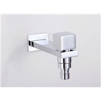 Brass Chrome Washing Machine Mop Pool Lengthen Faucet Bibcock Copper Tap for Bathroom and Outdoor