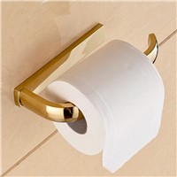 Paper Holder 5 Colors Solid Brass Wall Mount Toilet Paper Holder Bathroom Accessories WC Roll Holder Home Improvement F81351