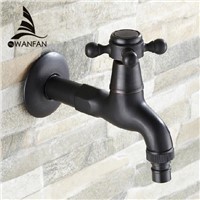 Bibcock Faucet Retro Euro Oil Rubbed Bronze Washing Machine Faucet Toilet Mop Small Faucet Wall Mount Outdoor Garden Tap SY-367R