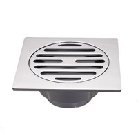 110mm*110mm*46mm Chrome plated brass floor drain Deodorant  Suitable for Pipe diameter DN40/DN50/DN75/DN110