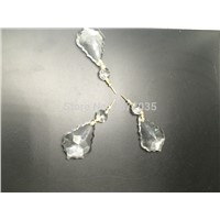 10pcs Glass Prism Drop Crystal Chandelier Hanging Pendant Maple + Octagon Beads Glass Ornament Crystal Prism Hanging Pendants
