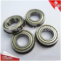 100pcs  Flanged bearing  F6800ZZ  shielded  flange deep groove ball bearings 10*19*5 mm