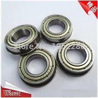 100pcs  Flanged bearing  F6700ZZ  shielded  flange deep groove ball bearings 10*15*4 mm