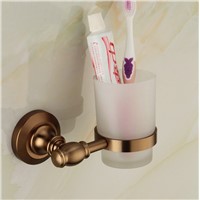 Chrome/Gold/Antique Toothbrush Holder Cup Tumbler Porcelain Wall Mounted Bathroom Accessories 7006