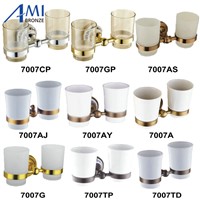Chrome/Gold/Antique Cup &amp;amp;amp; Tumbler Toothbrush Holder Porcelain Wall Mounted Bathroom Accessories  7007