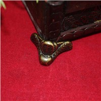 29*17MM 10pcs zinc aloy corner brackets for wooden gift box corner feet desk edge antique protective angle hardware accessories