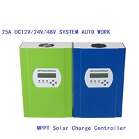 CE RoHS LCD MPPT 25A 48V Solar charge controller, 48V 25A MPPT PV regulator, easy install with RS232 LAN Time control PV control