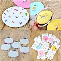 Korean cute Sweet Lovely Small Portable Woman Mirror Cosmetic Round Mirror